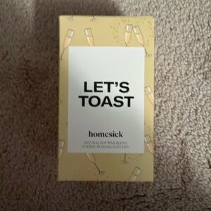 “Let’s Toast” candle